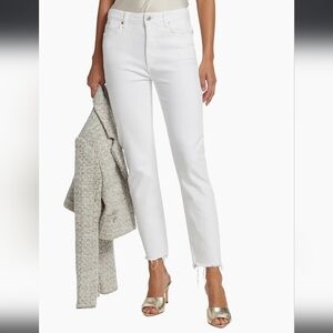 Paige Cindy High-Rise Stretch Straight-Leg Jeans